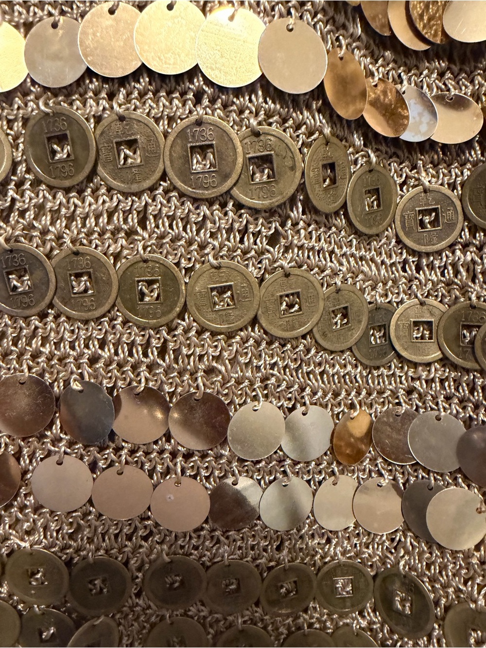 Gold Sequin Sleeveless Top - Picture 8 of 9